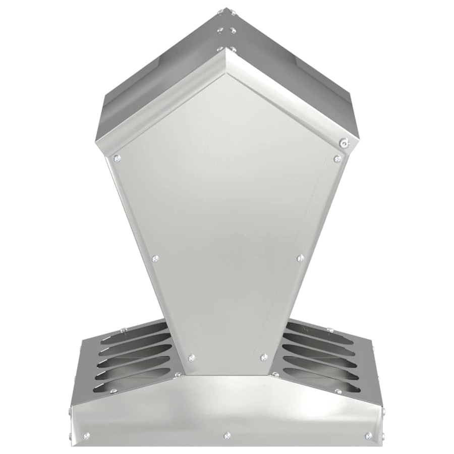 Kip voerbak Zilver 30 x 30 x 39 cm Gegalvaniseerd staal