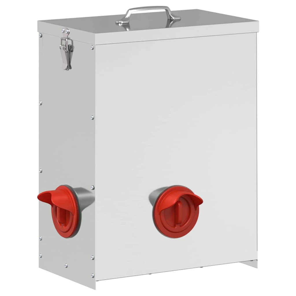 Kip voerbak Zilver 32,5 x 20,5 x 43 cm Gegalvaniseerd staal