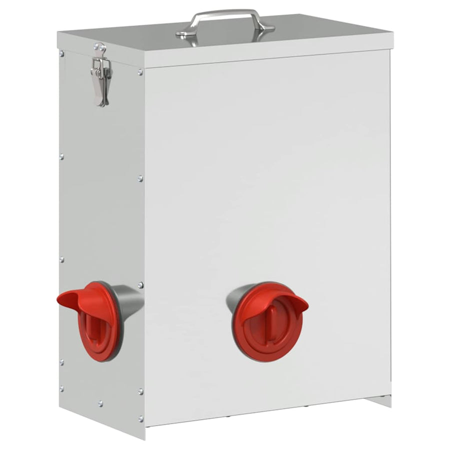 Kip voerbak Zilver 32,5 x 20,5 x 43 cm Gegalvaniseerd staal
