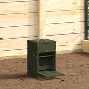 Kippen voederautomaat 4 kg olijf groen