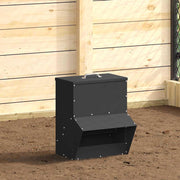 Kip voerbak 35x20.5x43.5 cm koudgewalst staal zwart