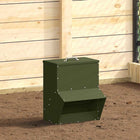 Chicken Feeder Olive Green 20 x 25 x 35 cm Cold Rolled Steel