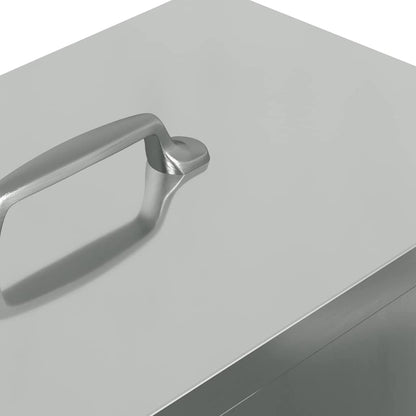 Kip voerbak Zilver 20 x 25 x35 cm Gegalvaniseerd staal