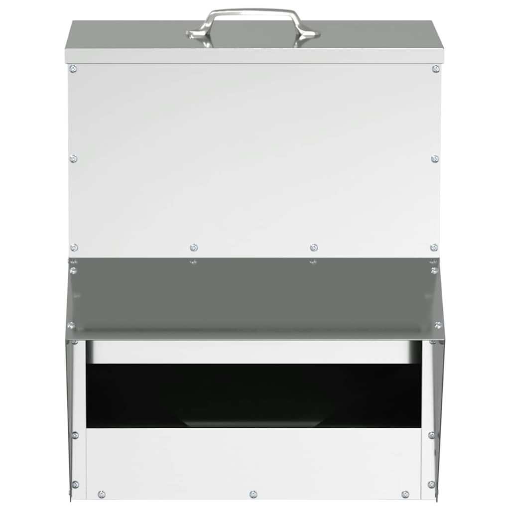Kip voerbak Zilver 20 x 25 x35 cm Gegalvaniseerd staal