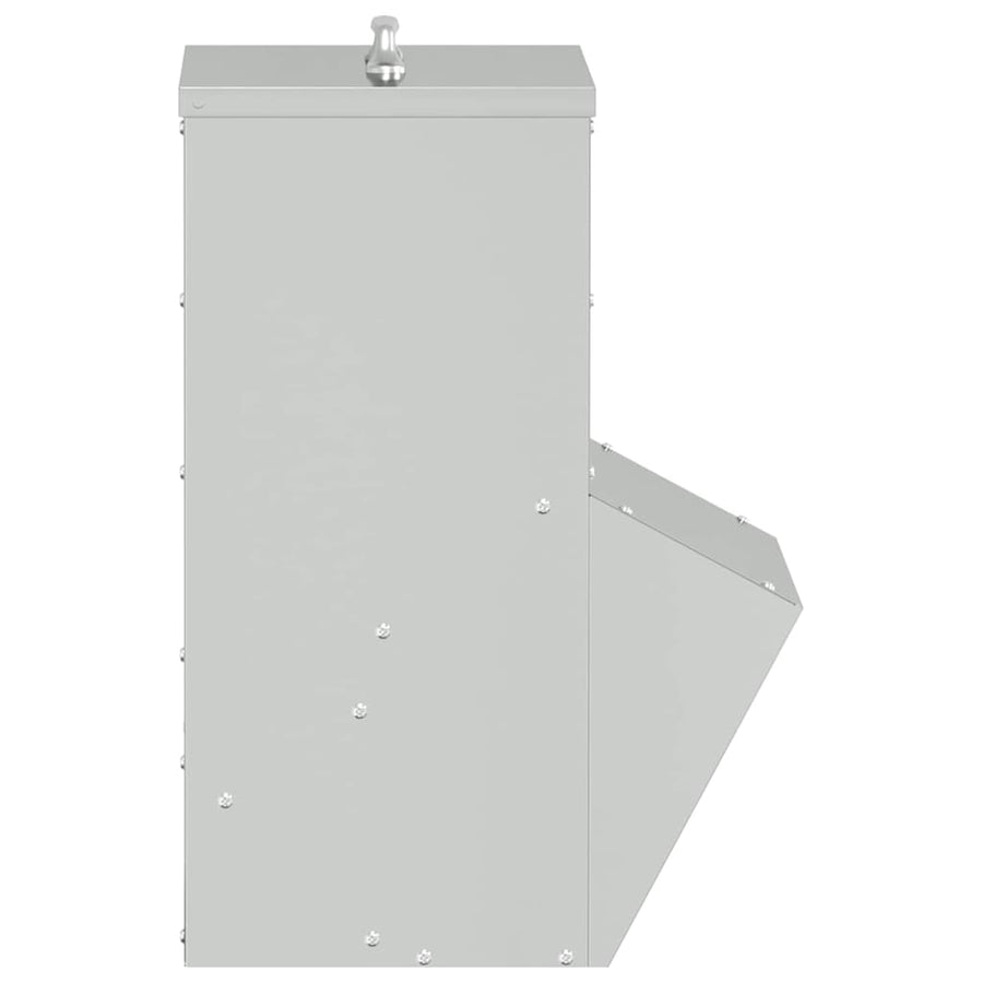 Kip voerbak Zilver 20 x 25 x35 cm Gegalvaniseerd staal