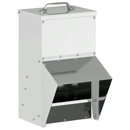 Kip voerbak Zilver 20 x 25 x35 cm Gegalvaniseerd staal