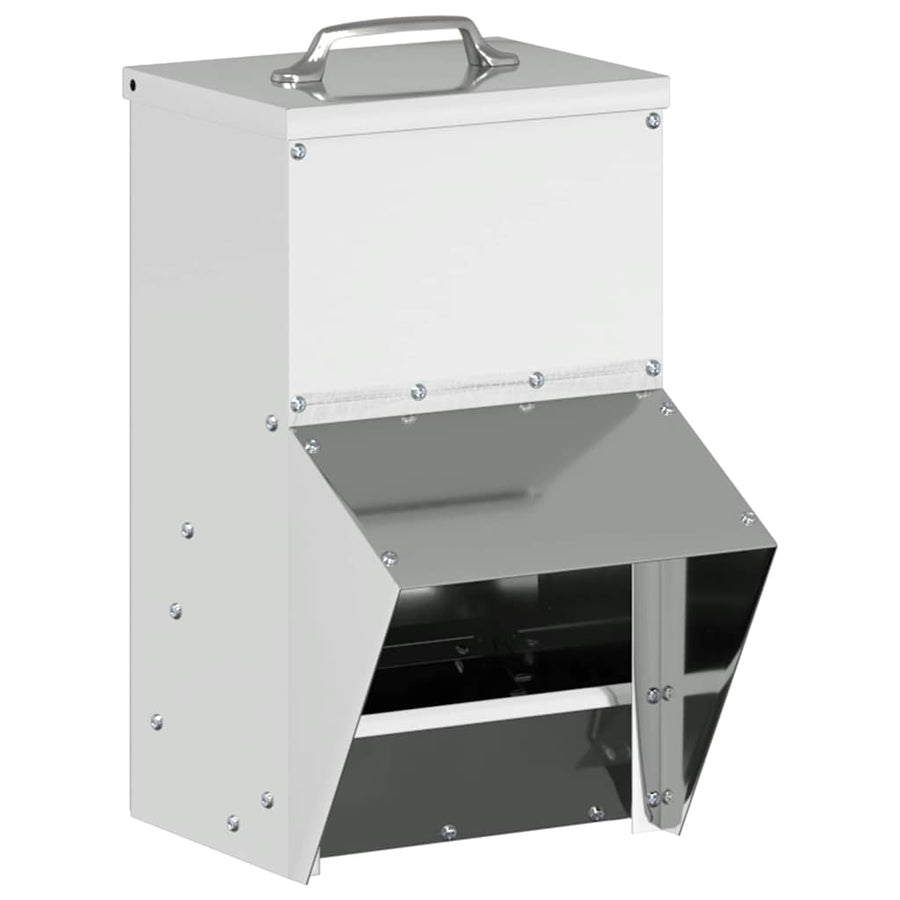 Kip voerbak Zilver 20 x 25 x35 cm Gegalvaniseerd staal