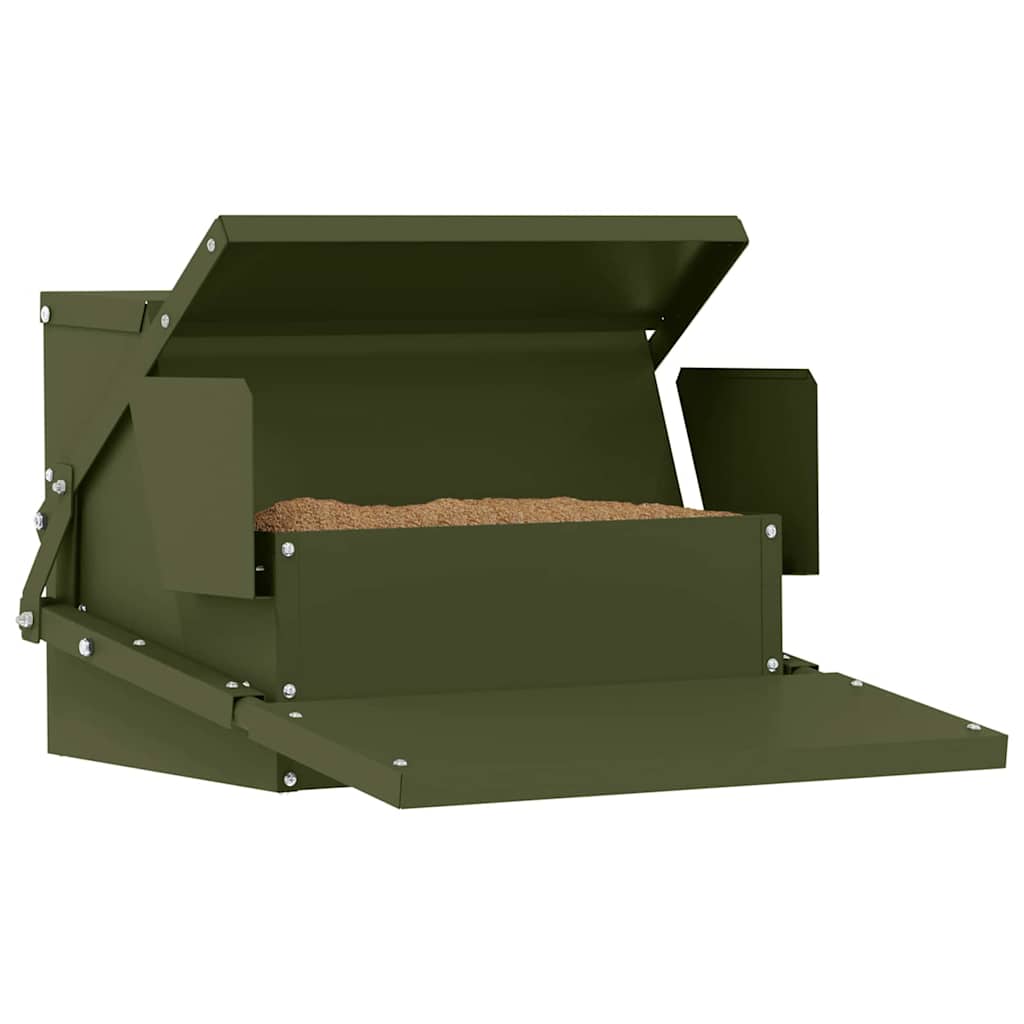 Kippen Treadle Voeder Olijf Groen 50 x 40 x 29 cm