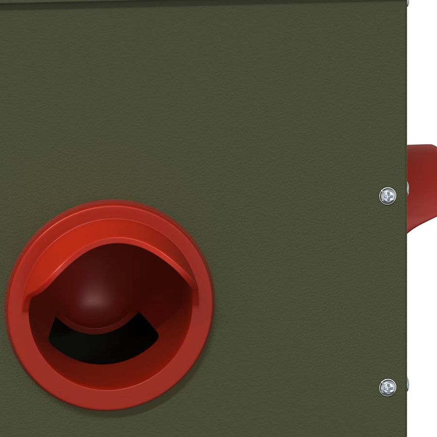 Kip voerbak 2 pcs Olijf Groen 41,5 x 20,5 x 33 cm