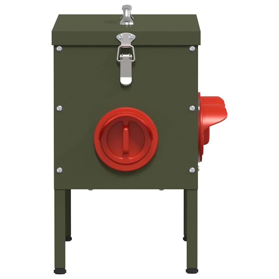Kip voerbak 2 pcs Olijf Groen 41,5 x 20,5 x 33 cm