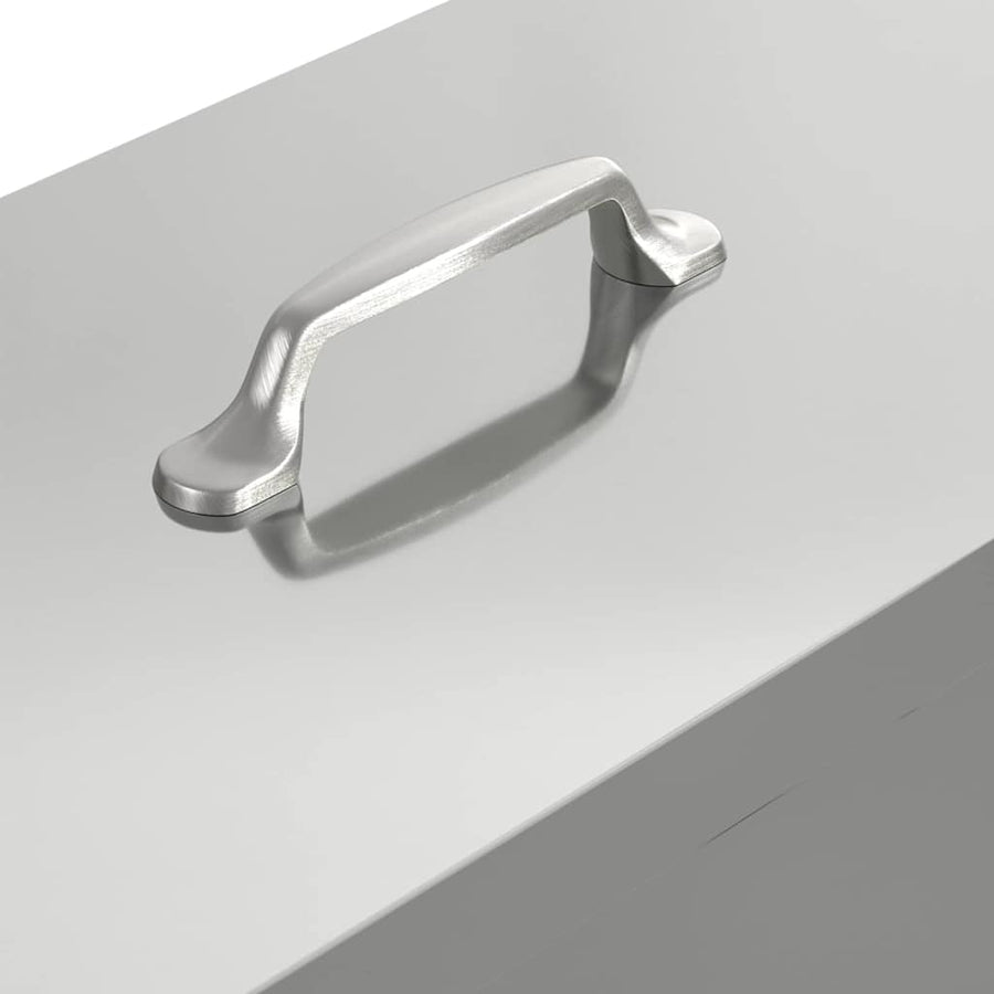 Kip voerbak 2 pcs Zilver 41,5 x 20,5 x 33 cm