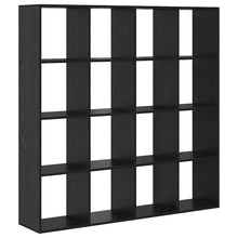 Boekenkast Zwart Eiken 137,5 x 29 x 137,5 cm Bewerkt hout