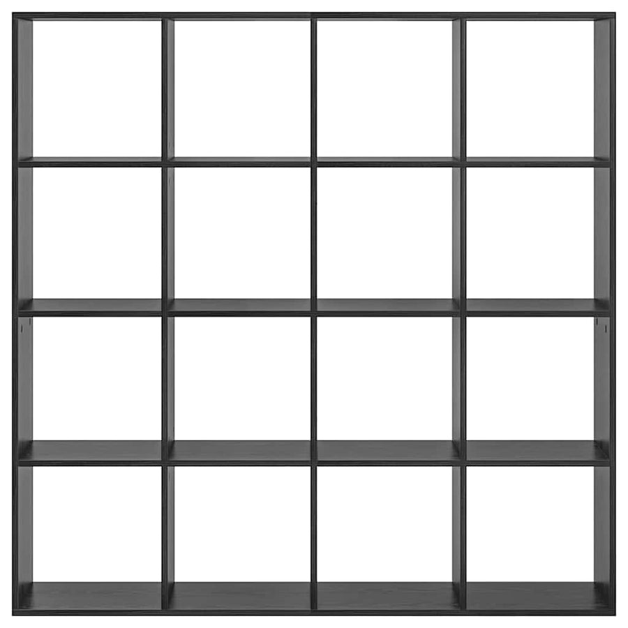 Boekenkast Zwart Eiken 137,5 x 29 x 137,5 cm Bewerkt hout