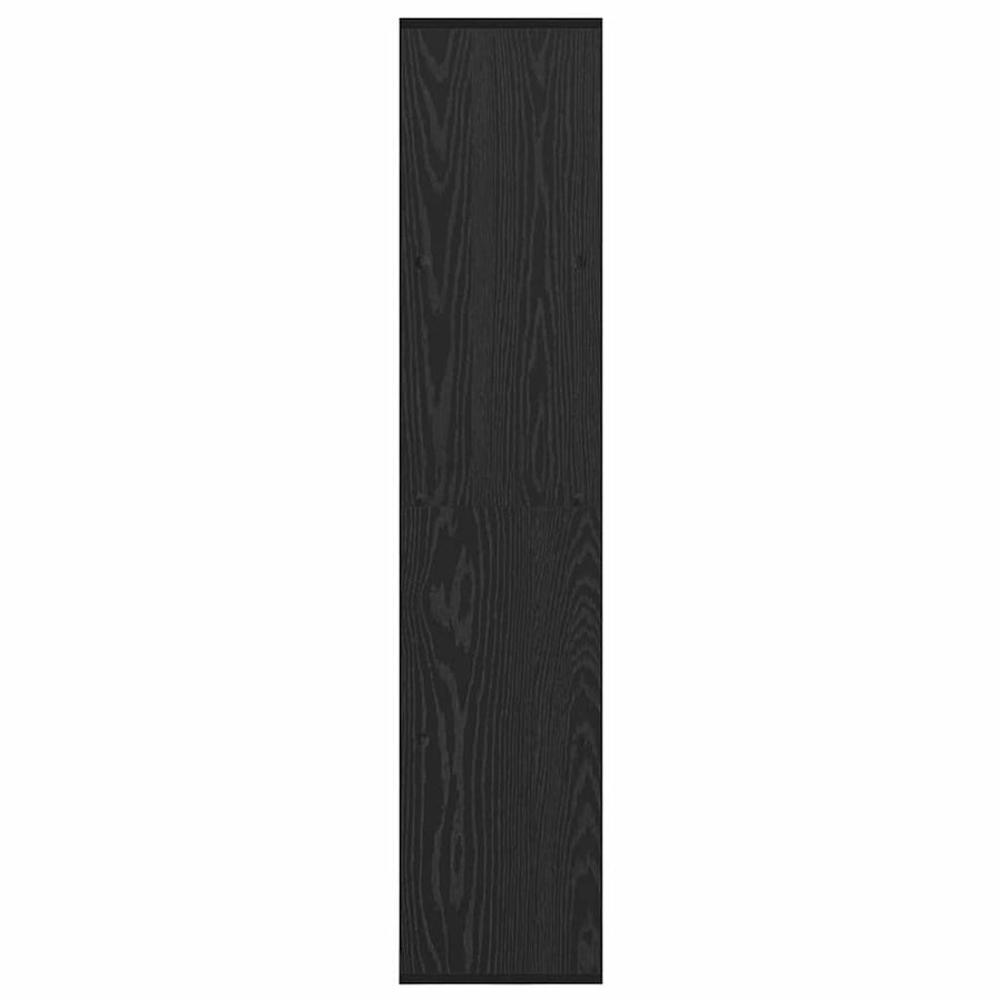 Boekenkast Zwart Eiken 137,5 x 29 x 137,5 cm Bewerkt hout