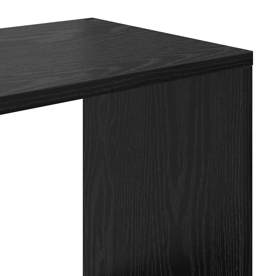 Boekenkast Zwart Eiken 132 x 29 x 141,5 cm Bewerkt hout