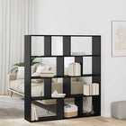 Boekenkast 132x29x141,5 cm zwart eiken