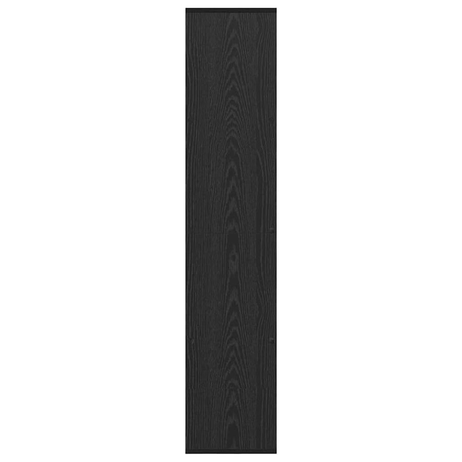 Boekenkast Zwart Eiken 132 x 29 x 141,5 cm Bewerkt hout