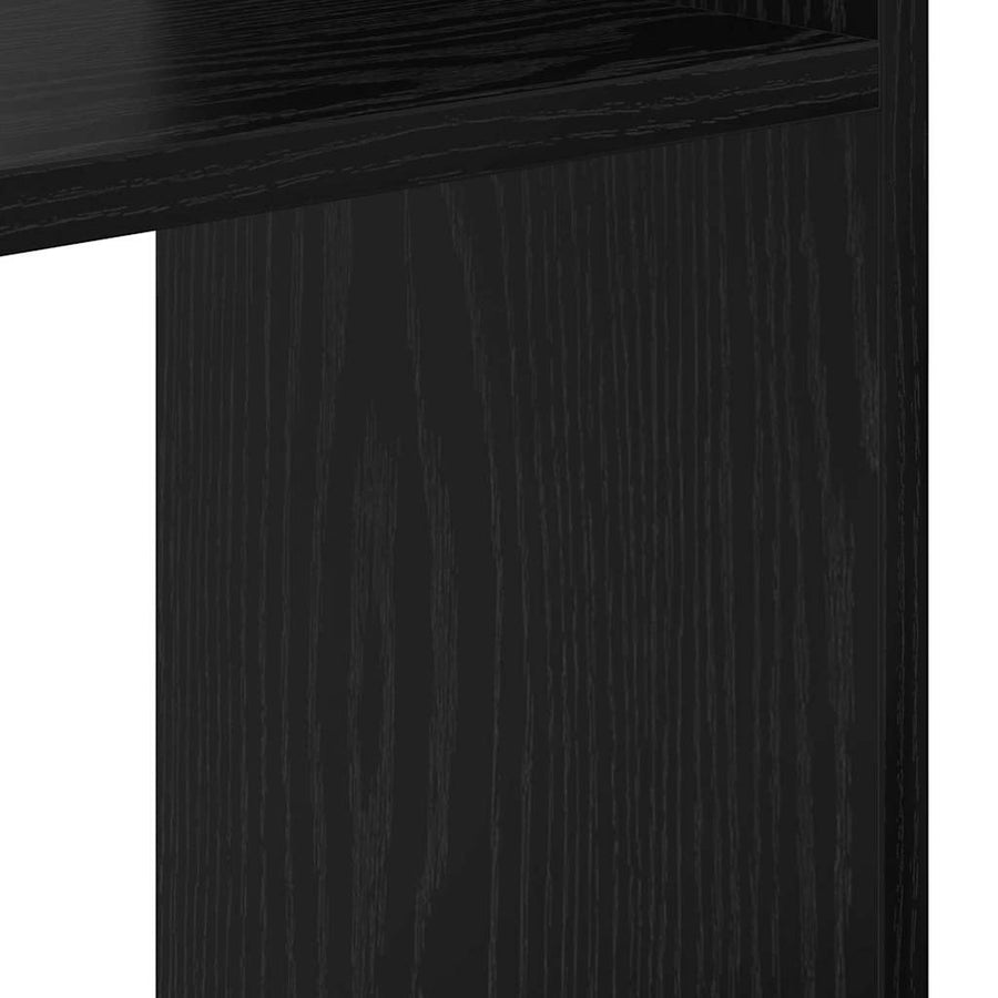 Boekenkast Zwart Eiken 92 x 29 x 188 cm Bewerkt hout
