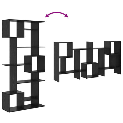 Boekenkast Zwart eiken 92 x 29 x 188 cm Bewerkt hout