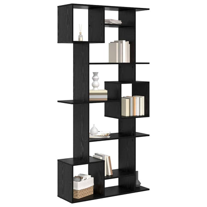 Boekenkast Zwart eiken 92 x 29 x 188 cm Bewerkt hout