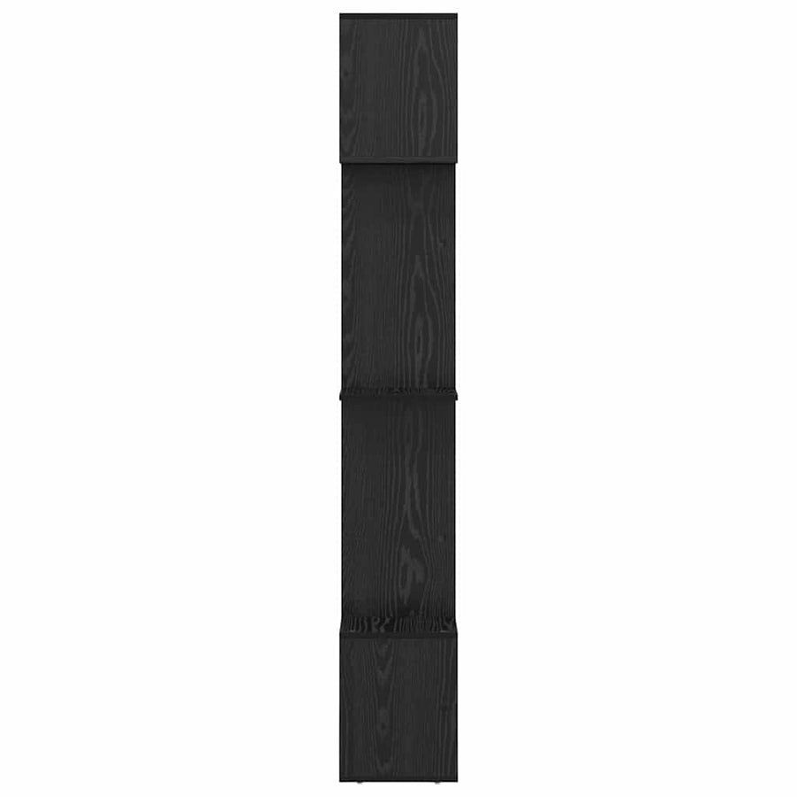 Boekenkast Zwart Eiken 92 x 29 x 188 cm Bewerkt hout