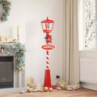 Christmas Street Lamp with Lantern Red 40.5x40.5x180cm Plastic