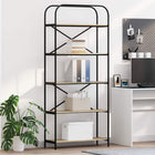 Boekenkast 80x30x183 cm sonoma eiken bewerkt hout