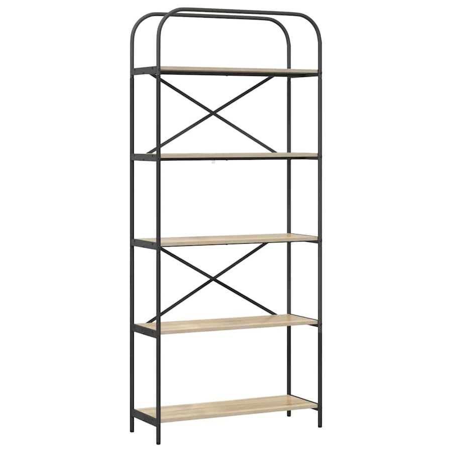 Boekenkast Sonoma eiken 80 x 30 x 183 cm Bewerkt hout