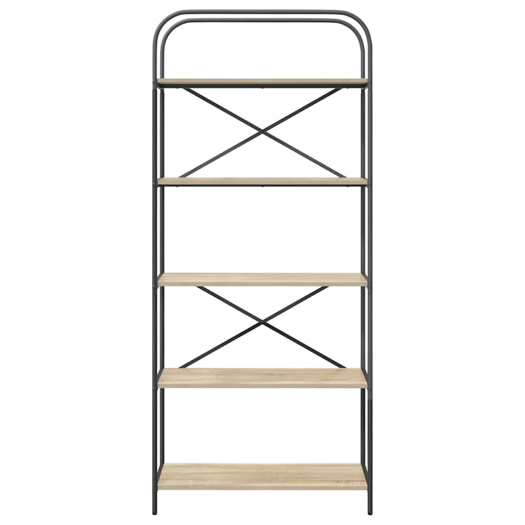 Boekenkast Sonoma eiken 80 x 30 x 183 cm Bewerkt hout