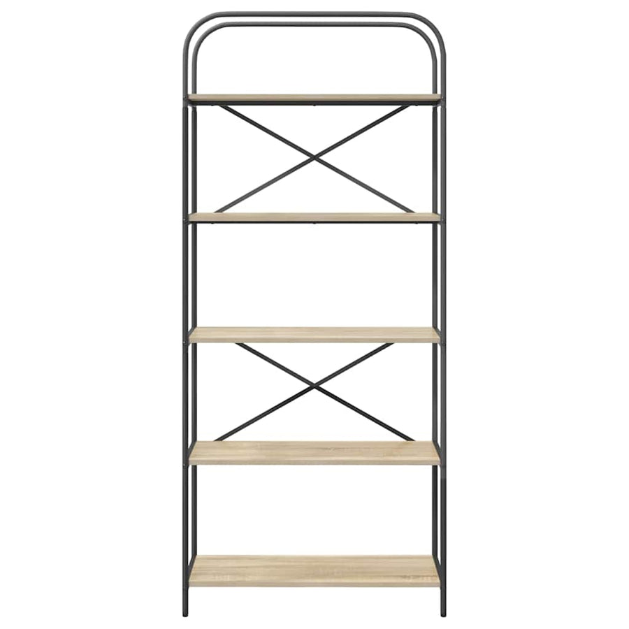 Boekenkast Sonoma eiken 80 x 30 x 183 cm Bewerkt hout