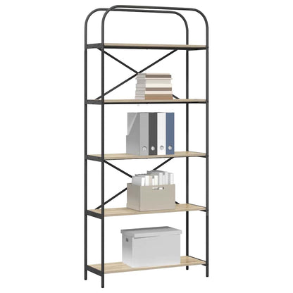 Boekenkast Sonoma eiken 80 x 30 x 183 cm Bewerkt hout