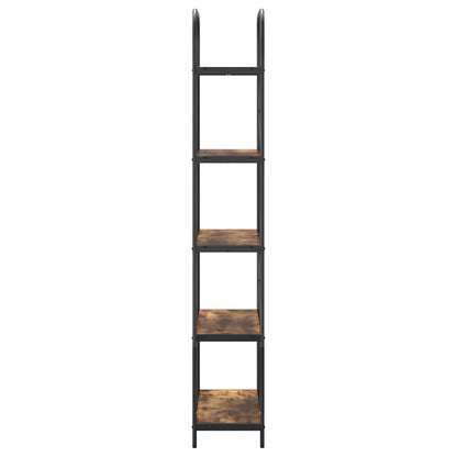 Boekenkast Gerookt eiken 80 x 30 x 183 cm Bewerkt hout