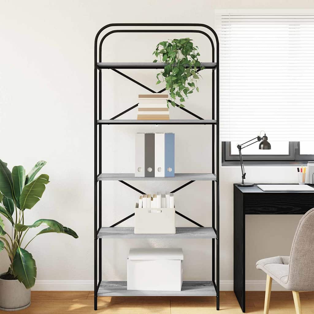 Boekenkast Grijs sonoma 80 x 30 x 183 cm Bewerkt hout