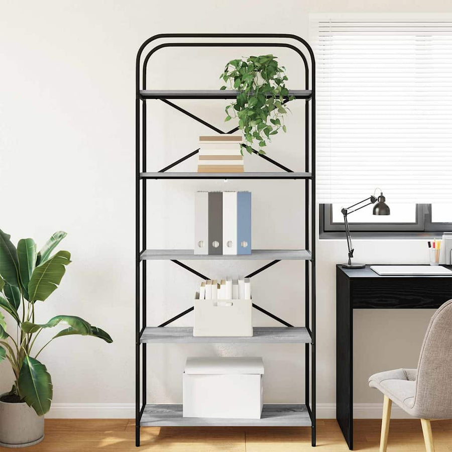 Boekenkast Grijs sonoma 80 x 30 x 183 cm Bewerkt hout