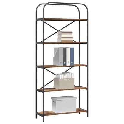 Boekenkast Oud hout 80 x 30 x 183 cm Bewerkt hout