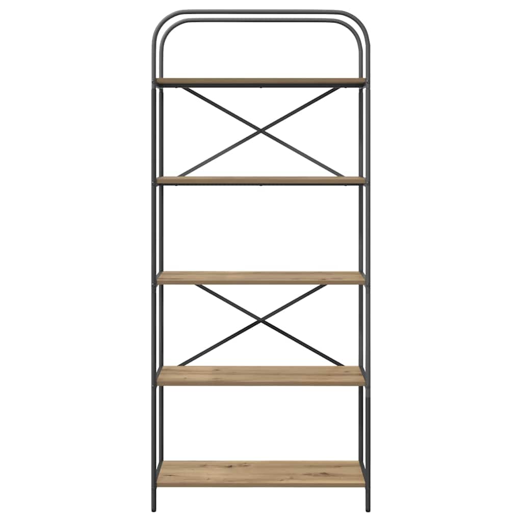 Boekenkast artisanaal eikenkleurig 80 x 30 x 183 cm