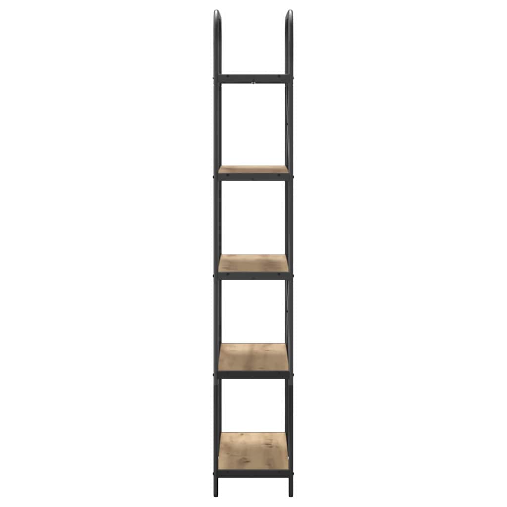 Boekenkast artisanaal eikenkleurig 80 x 30 x 183 cm