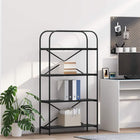 Bookcase Black Oak 80 x 30 x 146 cm Engineered Wood
