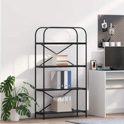 Boekenkast 80x30x146 cm zwart eiken