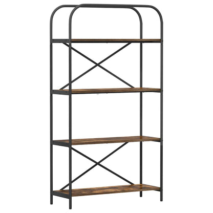 Boekenkast Gerookt eiken 80 x 30 x 146 cm Bewerkt hout