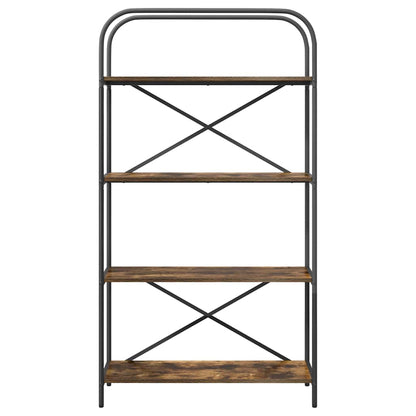 Boekenkast Gerookt eiken 80 x 30 x 146 cm Bewerkt hout