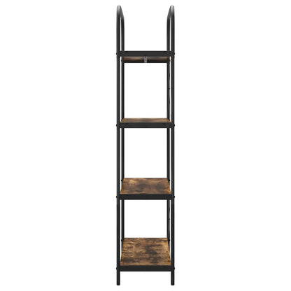 Boekenkast Gerookt eiken 80 x 30 x 146 cm Bewerkt hout