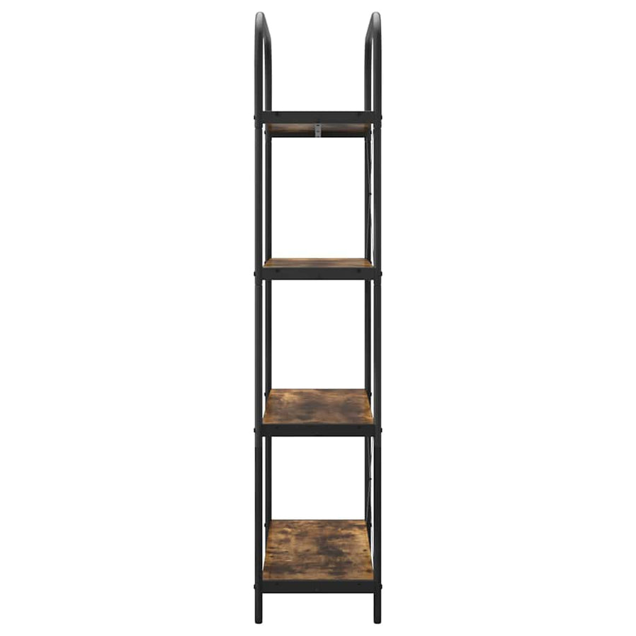 Boekenkast Gerookt eiken 80 x 30 x 146 cm Bewerkt hout