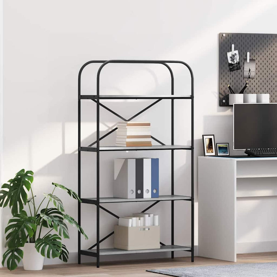 Boekenkast Grijs Sonoma 80 x 30 x 146 cm Bewerkt hout