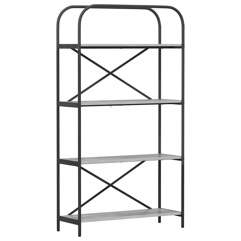 Boekenkast Grijs Sonoma 80 x 30 x 146 cm Bewerkt hout