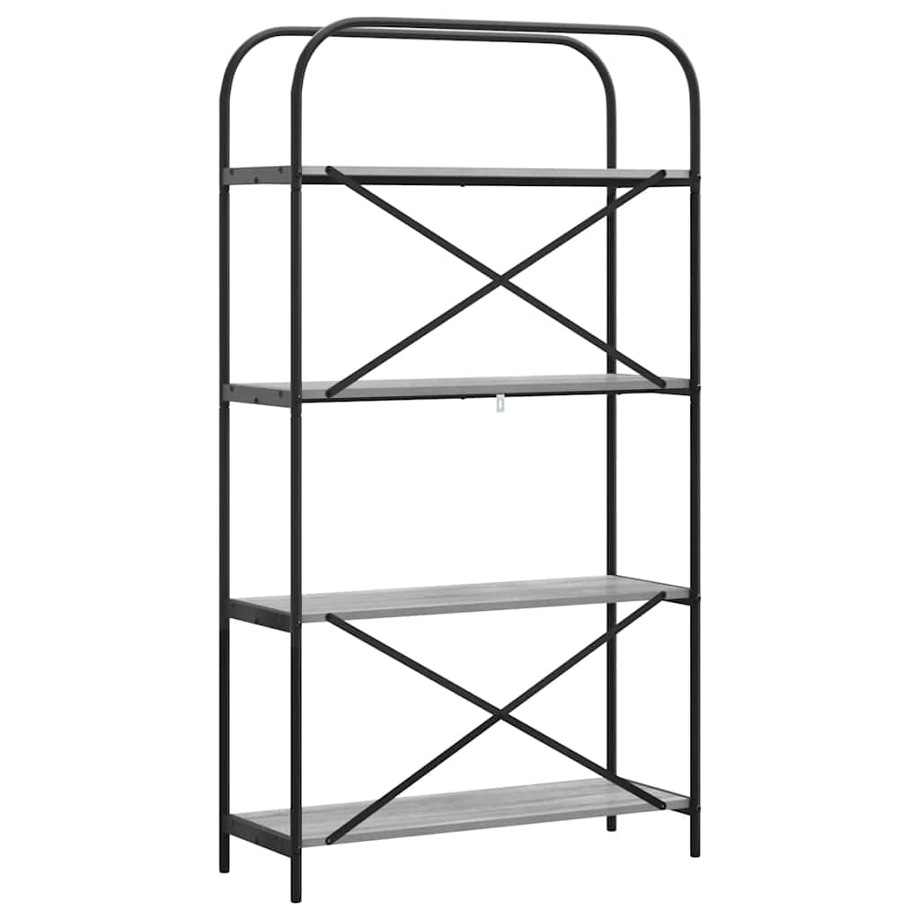 Boekenkast Grijs Sonoma 80 x 30 x 146 cm Bewerkt hout