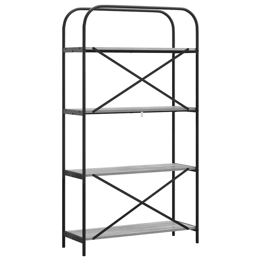Boekenkast Grijs Sonoma 80 x 30 x 146 cm Bewerkt hout