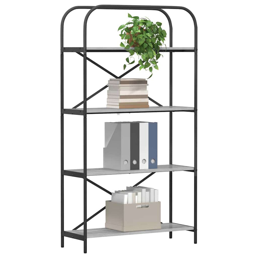 Boekenkast Grijs Sonoma 80 x 30 x 146 cm Bewerkt hout