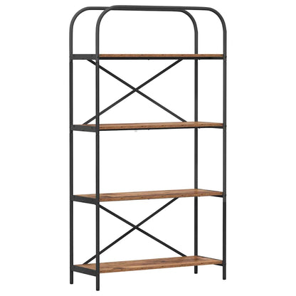 Boekenkast Oudhout 80 x 30 x 146 cm Bewerkt hout