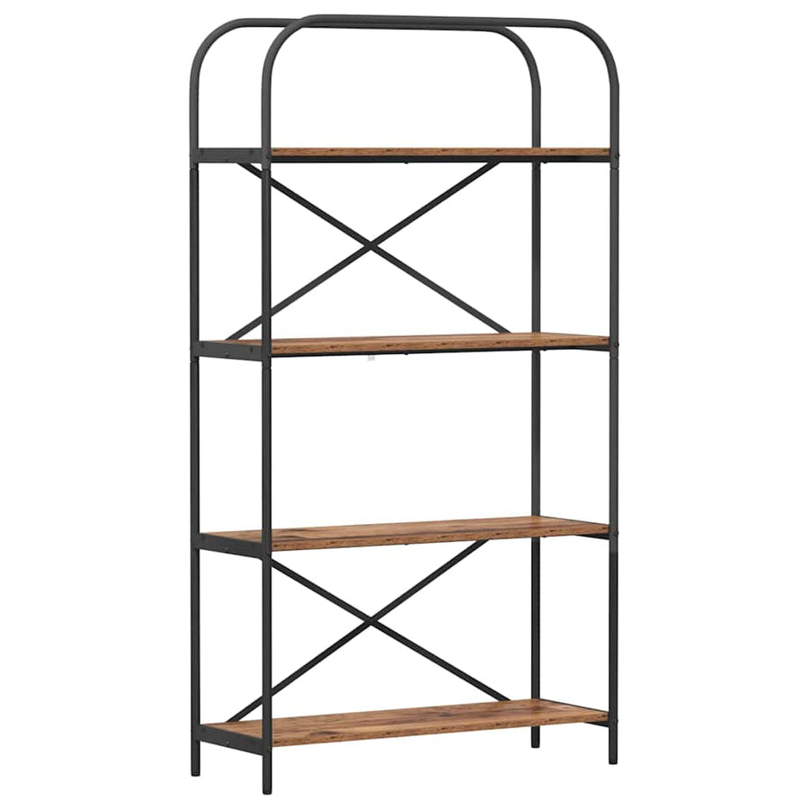 Boekenkast Oudhout 80 x 30 x 146 cm Bewerkt hout